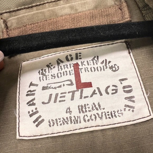 Jet lag women’s khaki military style coat with hood - Picture 3 of 6